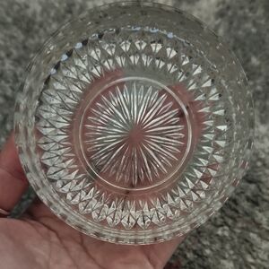 Elegant Clear Glass Cigarette Dish